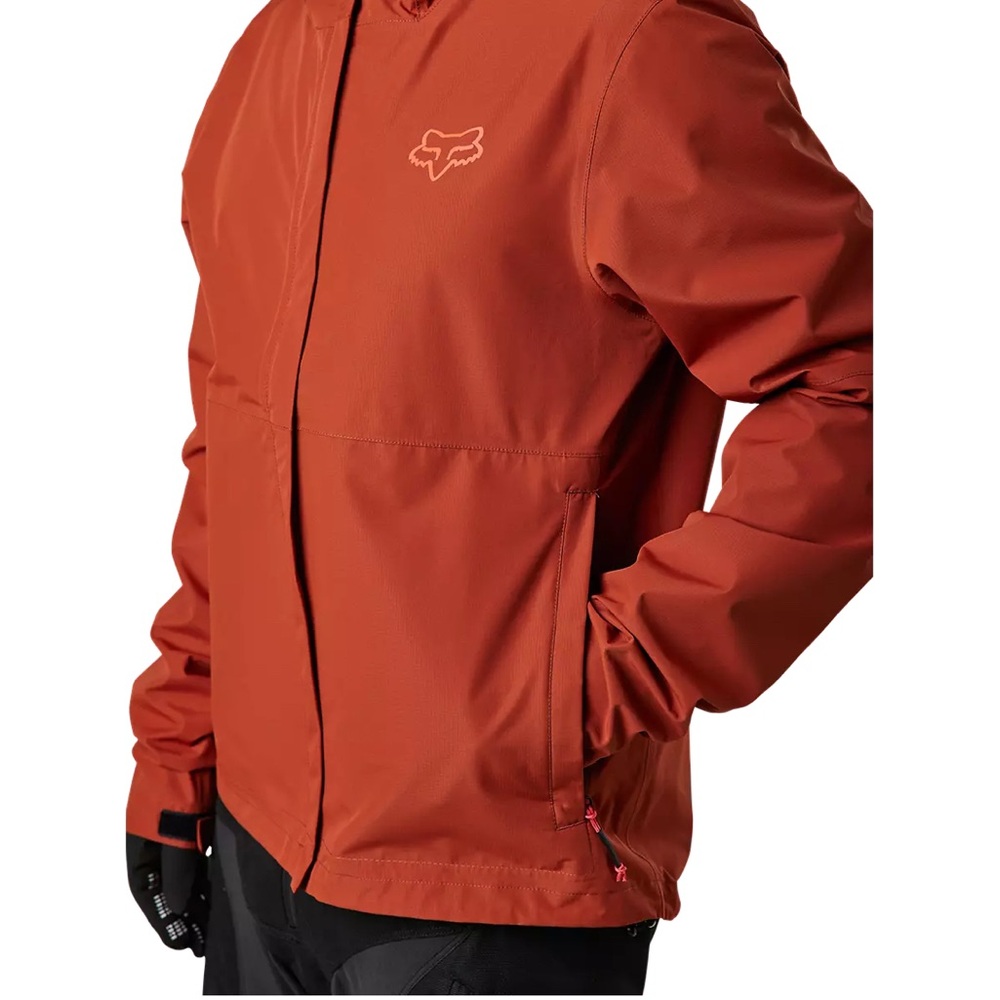 Fox Racing Moto Ranger Packable Rain Jacket - Small Orange Rust - Picture 2 of 8